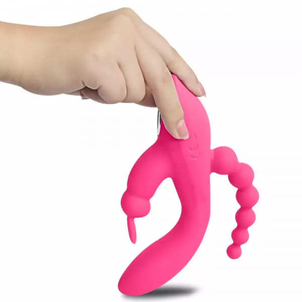 Vibrador Triplo 3 em 1