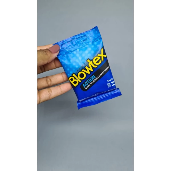 Preservativo Blowtex Action com 03 Unidades