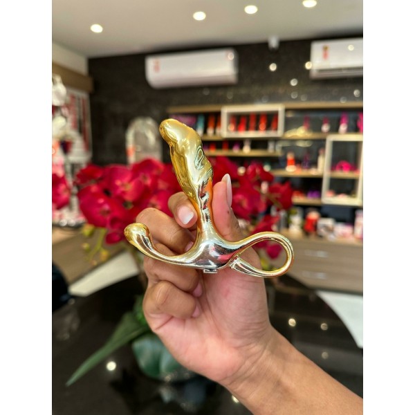 Massageador de Próstata Metal Dourado Hard