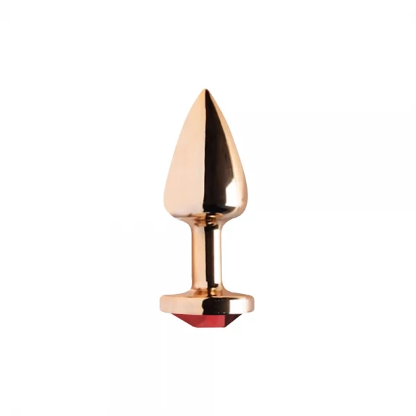 Plug Anal Dourado P - Joia Rosa