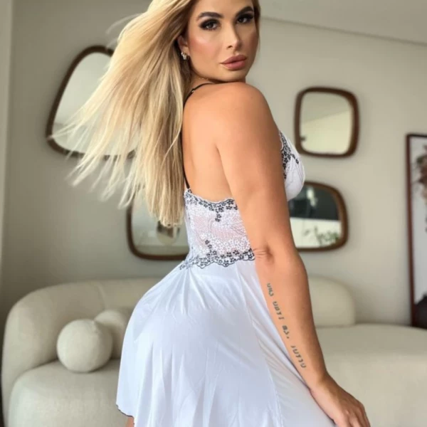 Camisola Branca com Preto 
