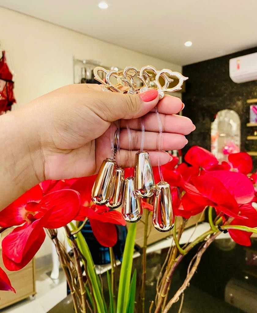 Cone Vaginal Para Pompoarismo Em Metal - Linha Slin PESO:32g
