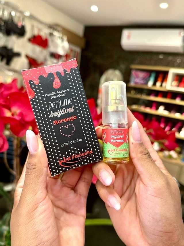 Perfume beijável morango La pimenta 