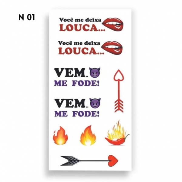 Tatuagens Provisórias com Fragrância Afrodisíaca