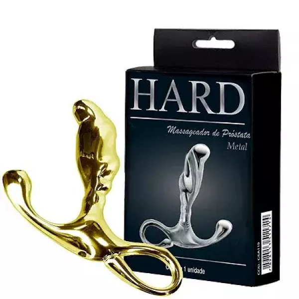Massageador de Próstata Metal Dourado Hard