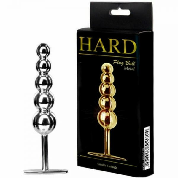 Plug Ball de Metal hard Cor:Cromado