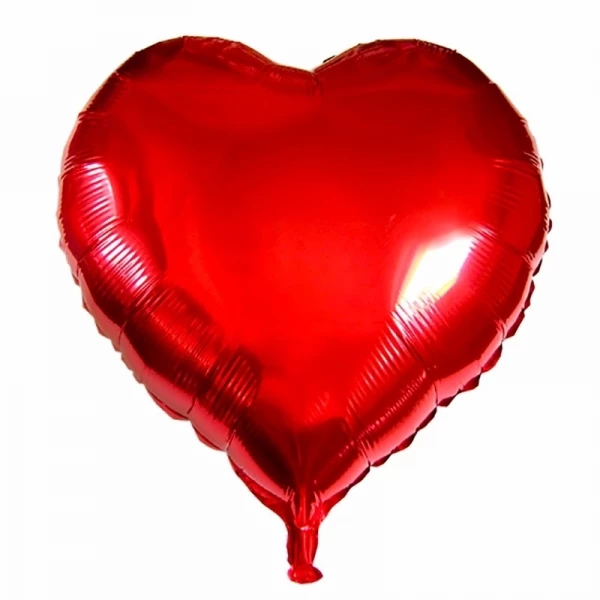 Balão Coração - Vermelho Metalizado