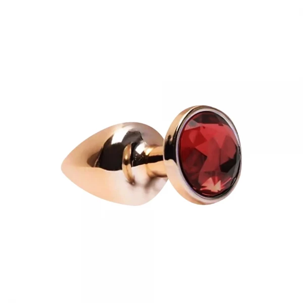Plug Anal Dourado P - Joia Rosa