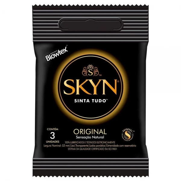 Preservativo Blowtex Skyn Sinta Tudo - 3un