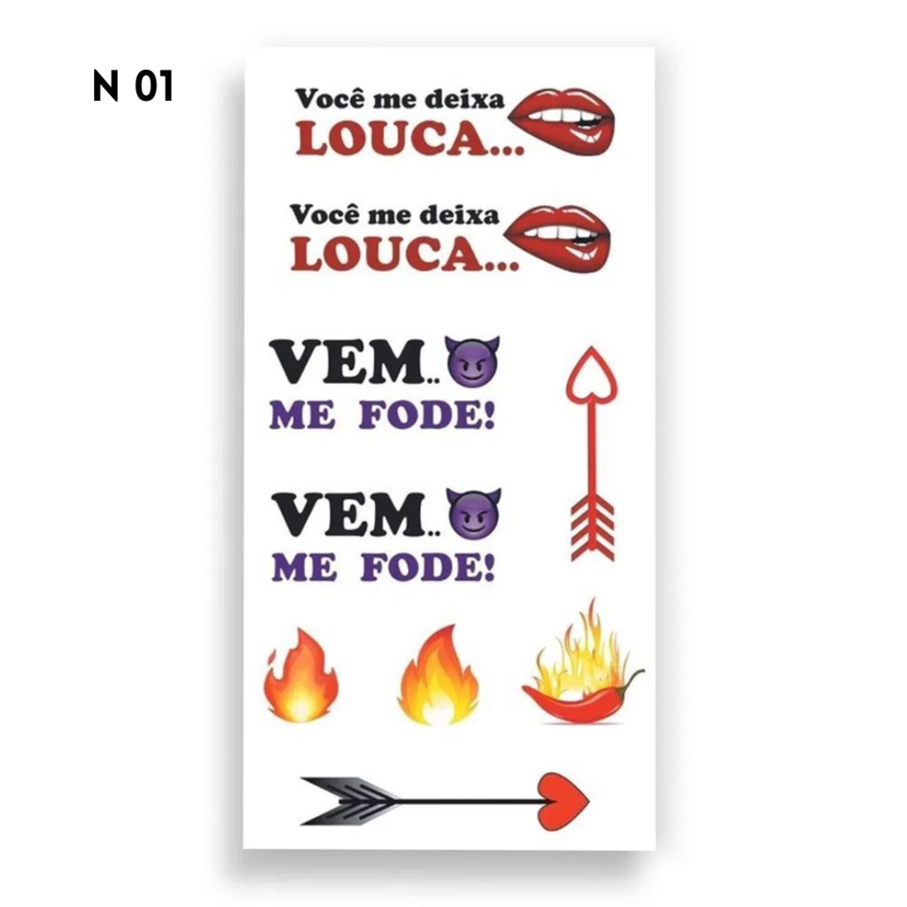 Tatuagens Provisórias com Fragrância Afrodisíaca