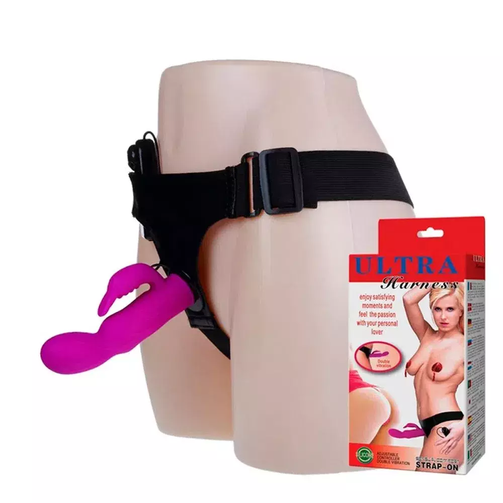 Cinta com Dildo Estímulo Clitóris e Ponto G - 10 Vibrações