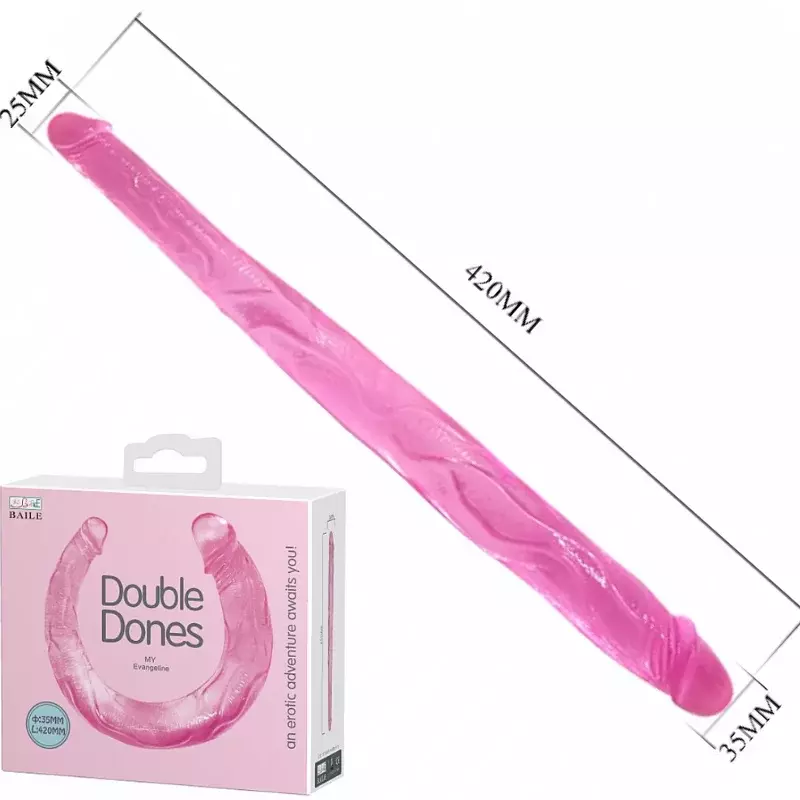 Pênis Duplo Realístico Flexível Double Dones