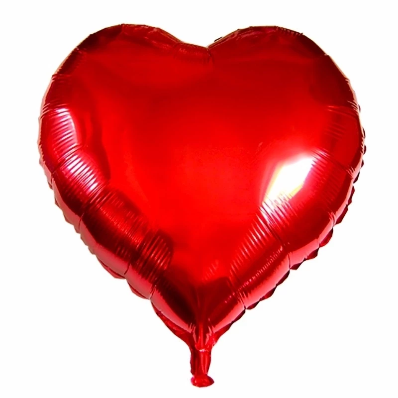 Balão Coração - Vermelho Metalizado