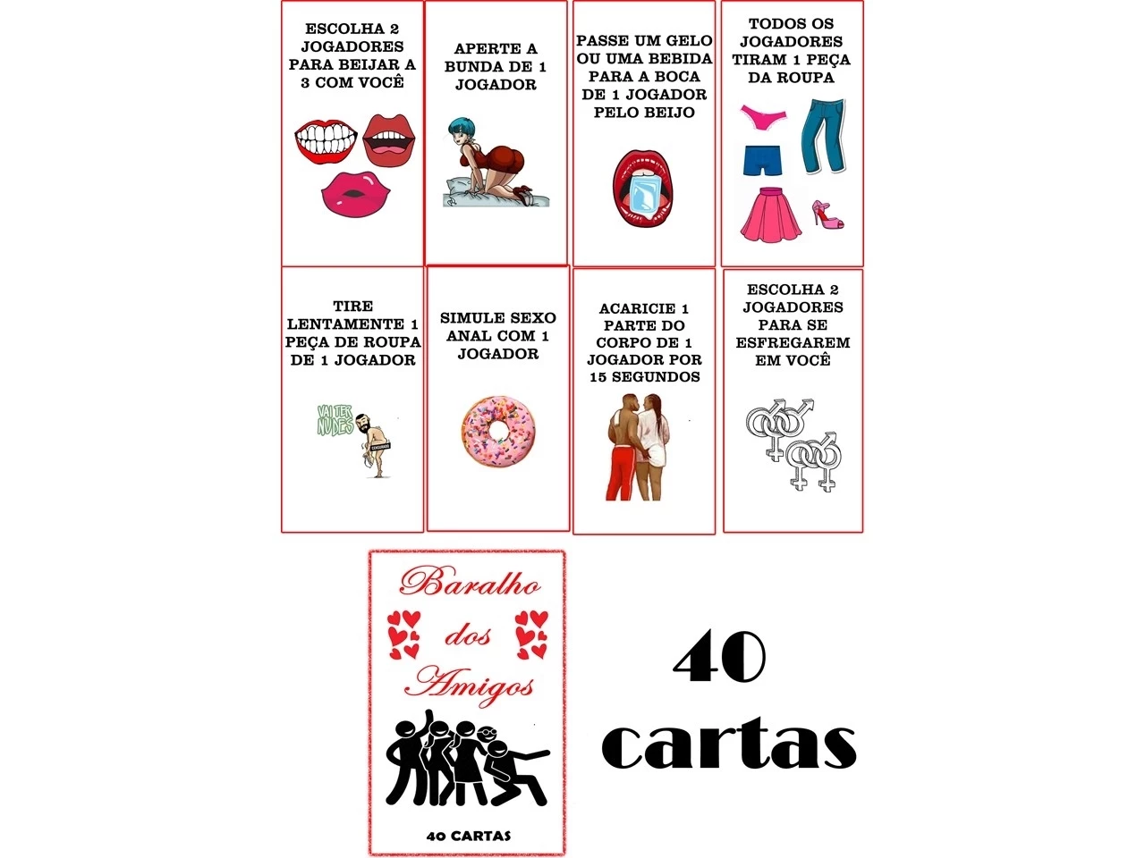 Baralho dos Amigos  (40 cartas)
