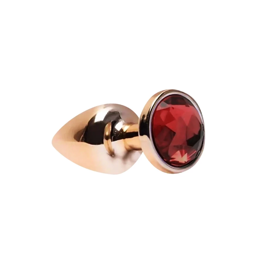 Plug Anal Dourado P - Joia Rosa