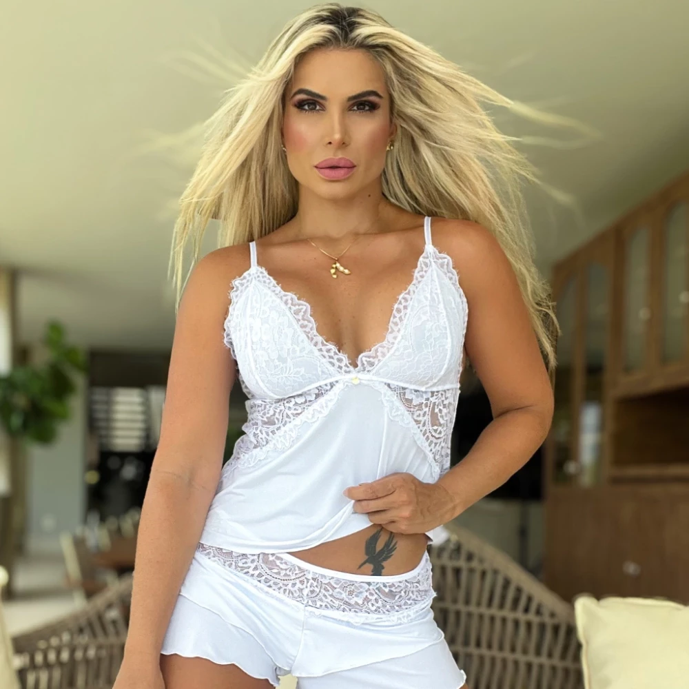 Short Doll Cascatinha - Neve