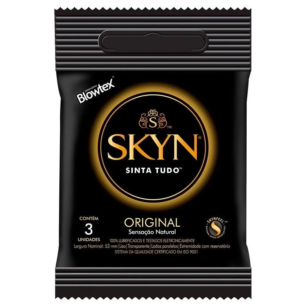 Preservativo Blowtex Skyn Sinta Tudo - 3un