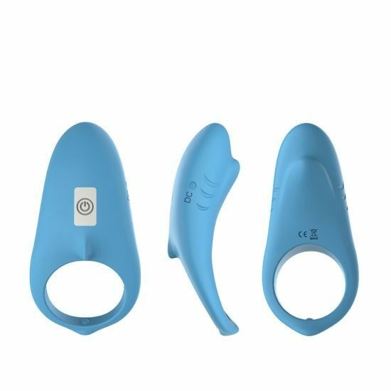 Anel Peniano com Estimulador de Clitóris em Silicone Recarregável sem Controle