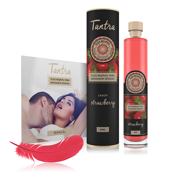 Óleo Tantra Beijável Morango