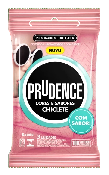 Preservativo Prudence Chiclete - 3 un