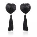 Nipple Coração com Paetê COR:Preto