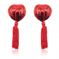 Nipple Coração com Paetê COR:Vermelho
